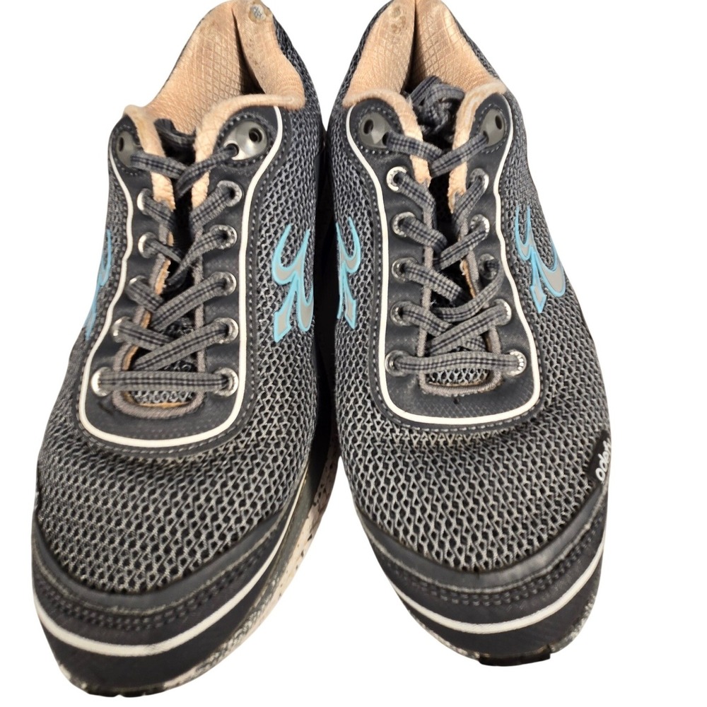 Gravity Defyer G-Defy Womens Gray Orange Blue Mesh Athletic Sneakers TB9024FGP-M